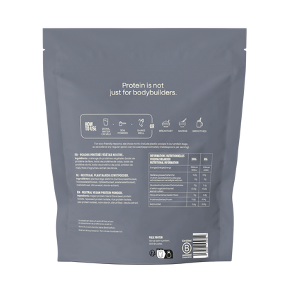 Neutrale veganistische eiwitpoeder 750g